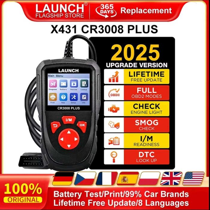 Skaner Diagnostyczny LAUNCH CR3008 PLUS do wszystkich samochodów