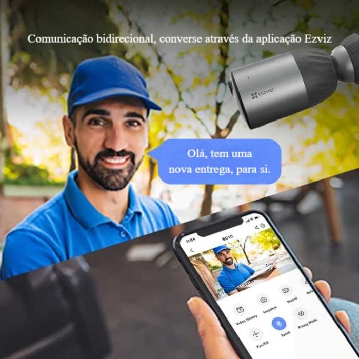 Câmara Solar Ezviz 2K+ * 32GB * 270 DIAS DE AUTONOMIA * IP66