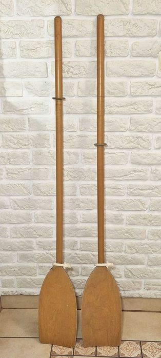 Wiosło wiosła z dulkami pagaj pagaje drewniane kajak łódka vintage