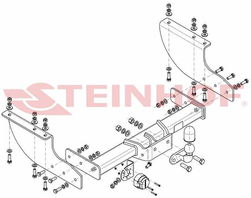 HAK HOLOWNICZY + Moduł 7Pin do Iveco Daily 35S Furgon 3520mm od 2014