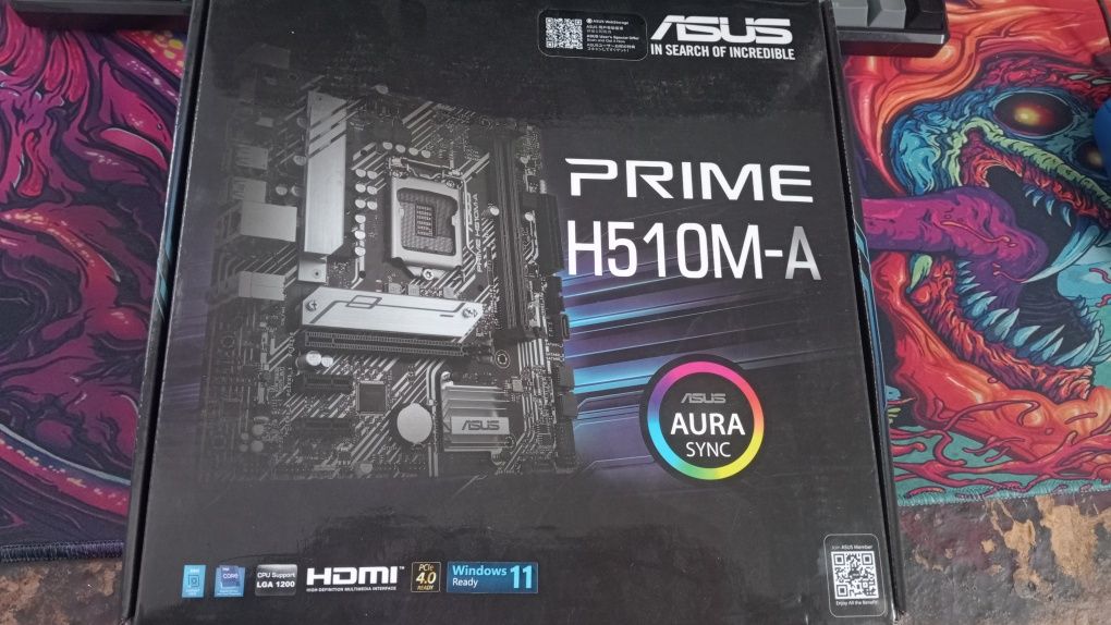 Материнская плата asus prime h510-a