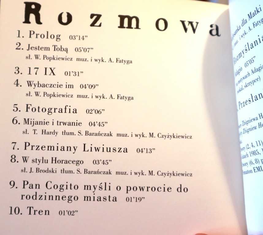 Zbigniew Herbert - Napis + Rozmowa