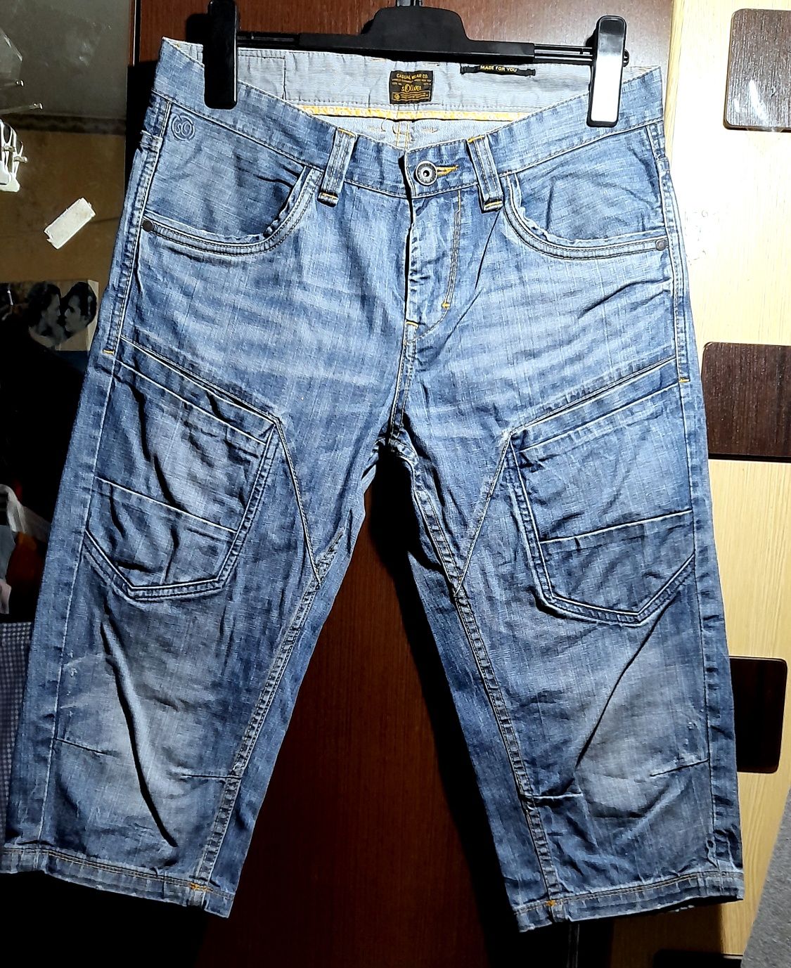 s.Oliver. мужские джинсовые бриджи, брендовые котоновые шорты