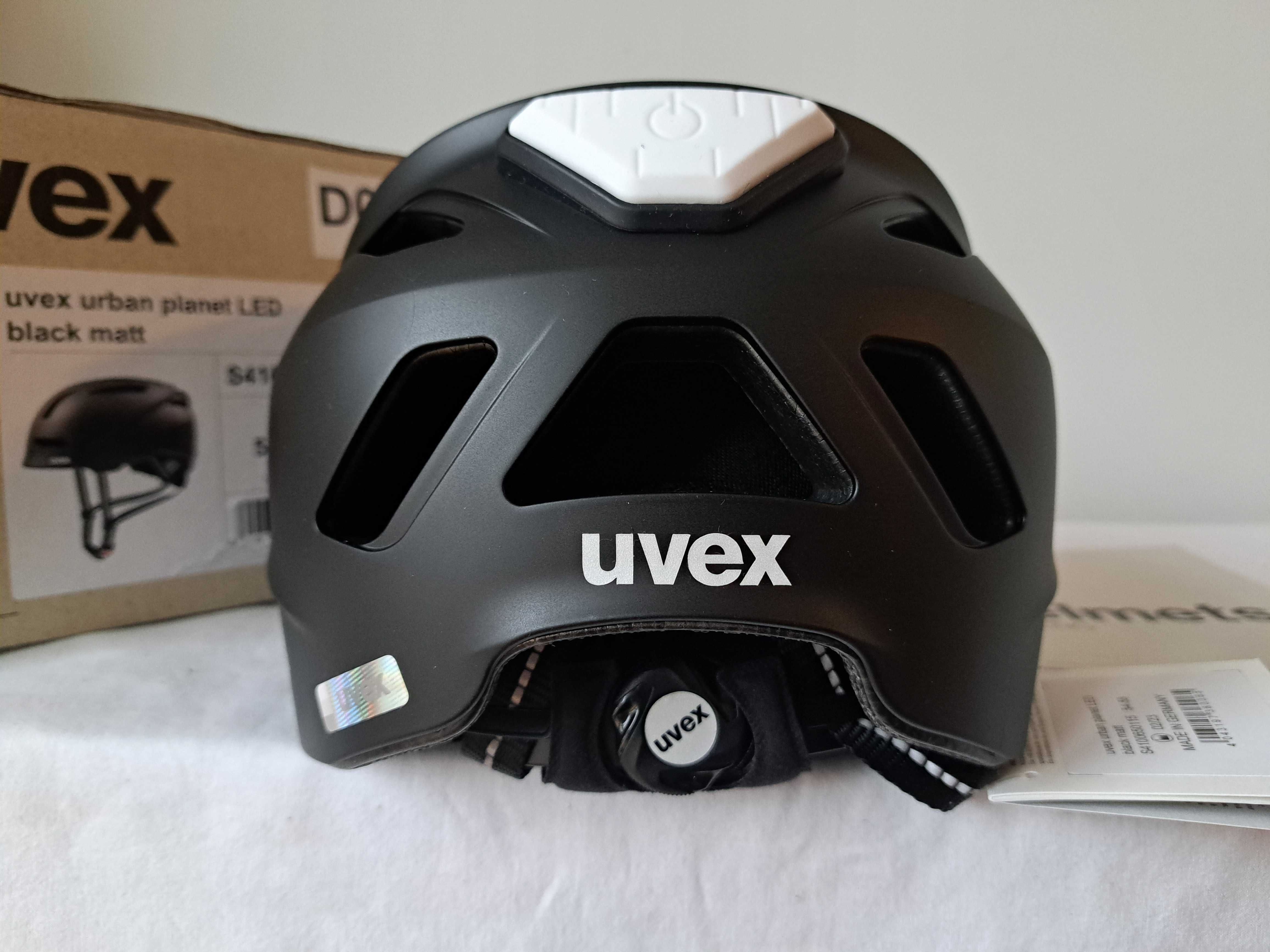Kask rowerowy Uvex Urban Planet LED Black Matt M 54-58cm