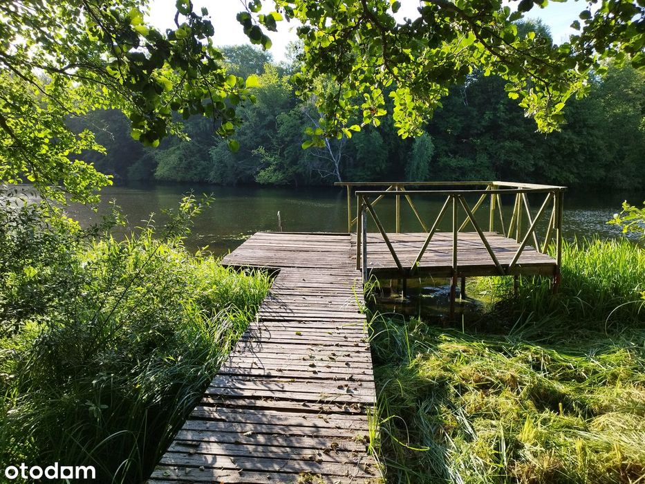 Działka nad rzeką , domek - wyjątkowa działka nad samą rzeką