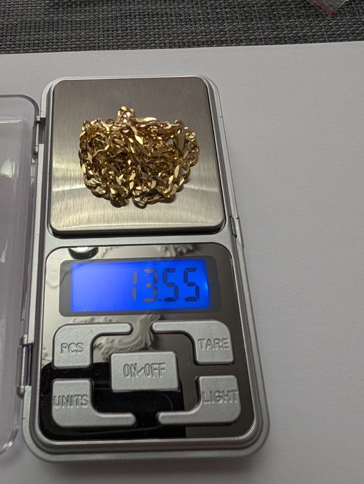 Złoty łańcuszek pancerka 585