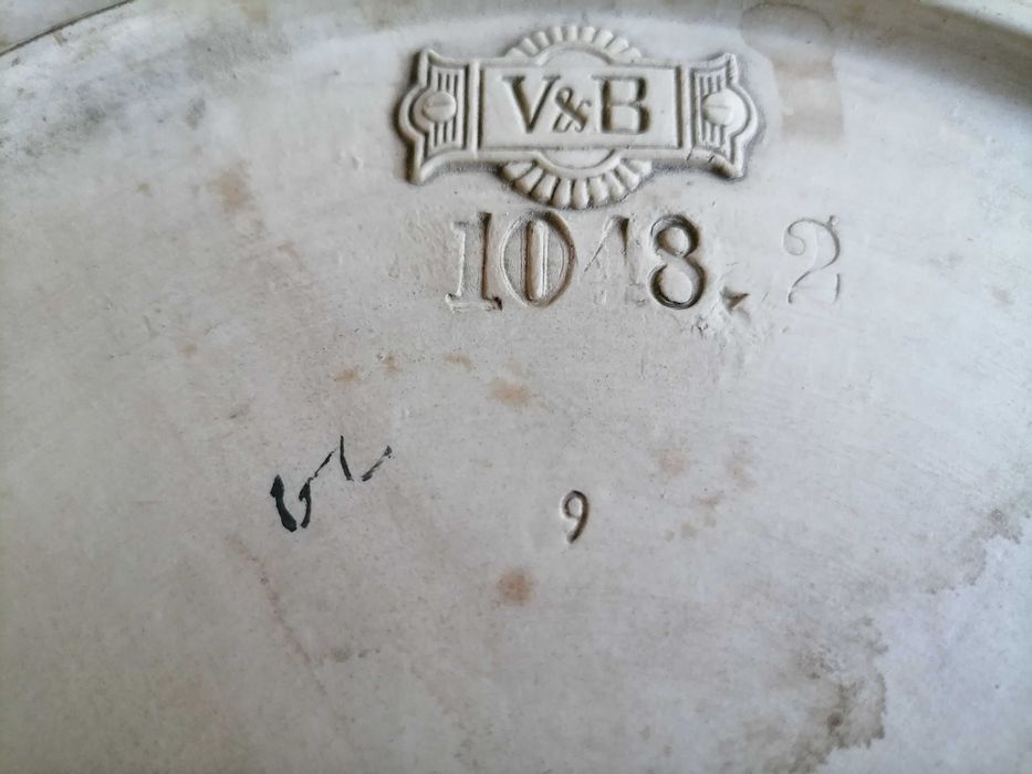 Prato de Grés com 40 cm diâmetro da Villeroy & Boch - Anos 1900's