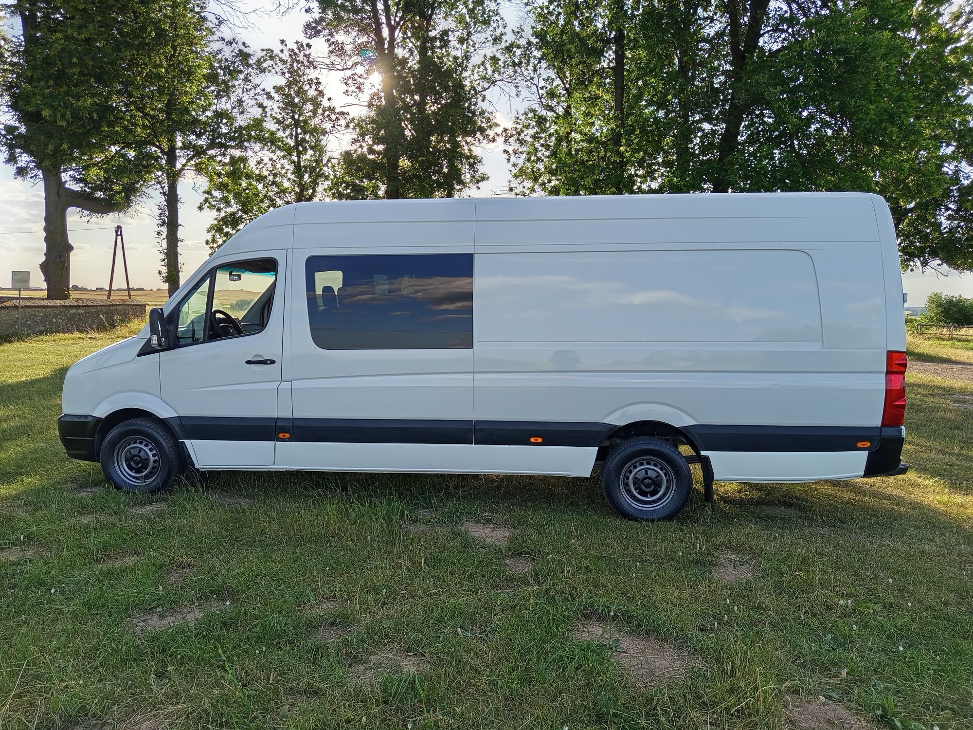 VW Crafter Maxi 2008r 2,5 163 KM Brygadówka,7 Osobowy Klimatyzacja Spr