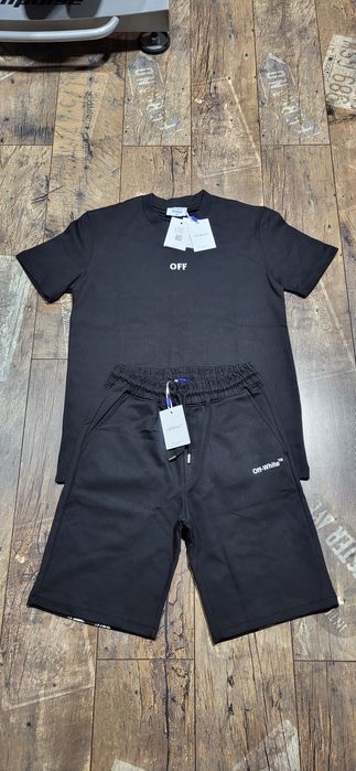 Off white komplet męski spodenki koszulka najwyższa jakość S M L