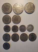 Moedas suíças 1968 a 2002 - lote de 14