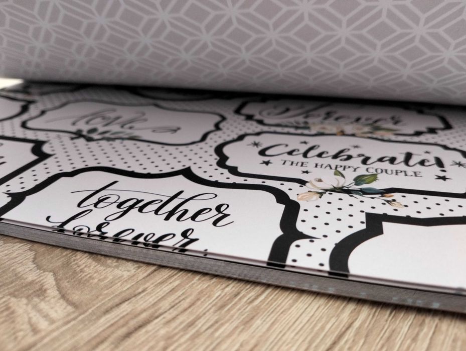 Nowy komplet papierów do scrapbookingu Ślub