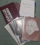 Uma fotobiografia de Albert Einstein 12 postais