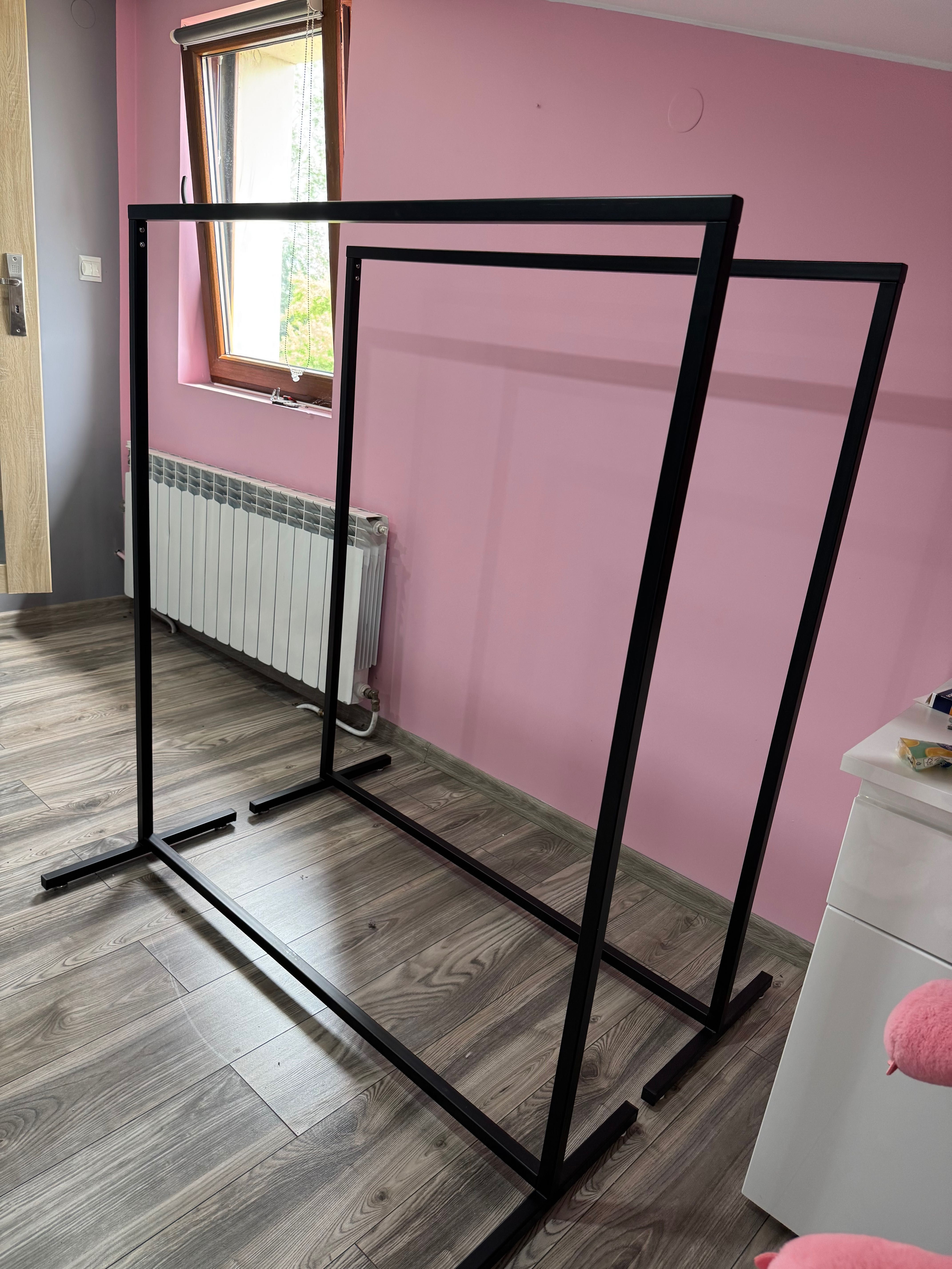 2 x stojak na ubrania czarny