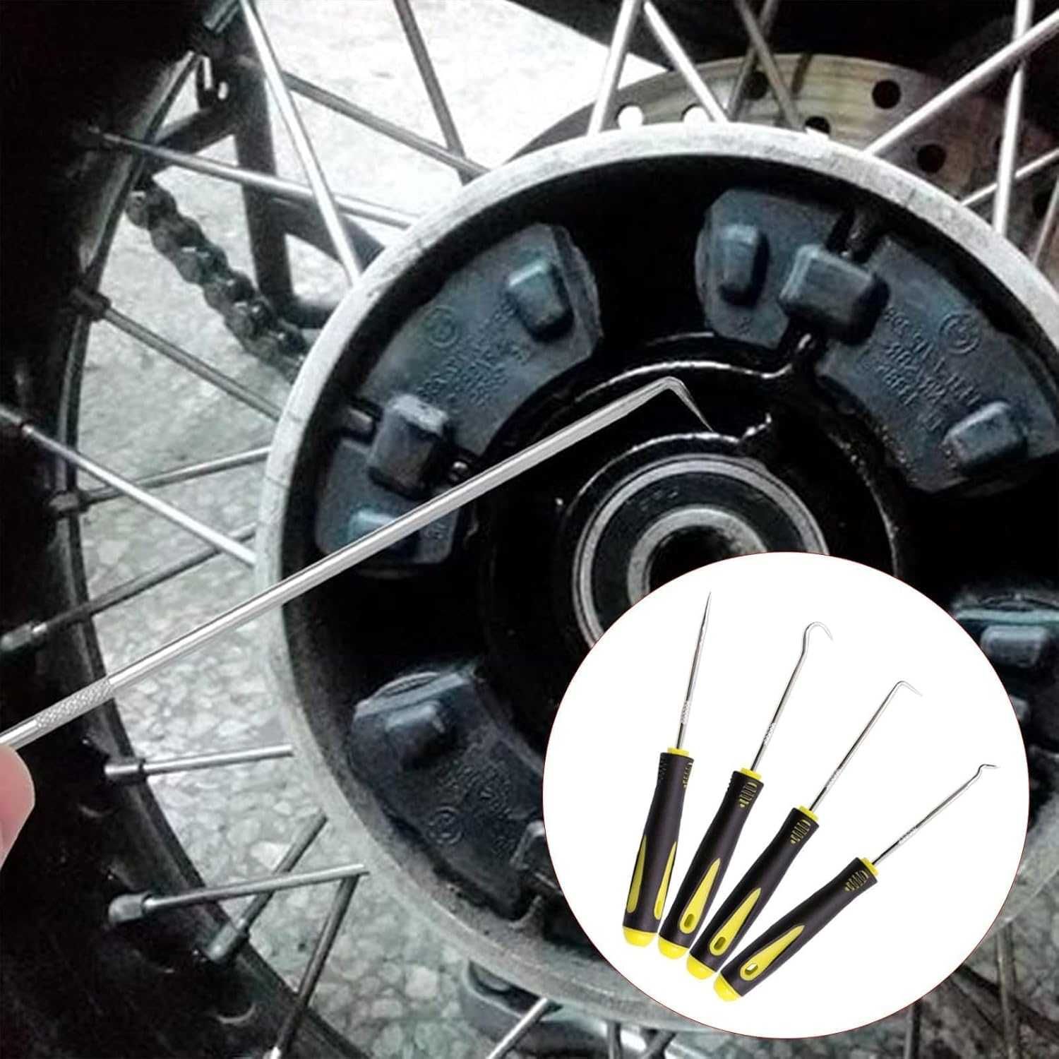 Zestaw precyzyjnych haczyków i wkrętaków mechanicznych