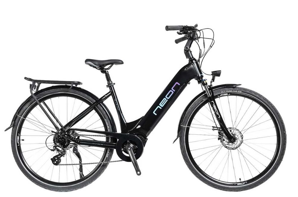 Nowy rower ELEKTRYCZNY NEON VIVID 1.0 czarny kurier wyprzedaz promocja