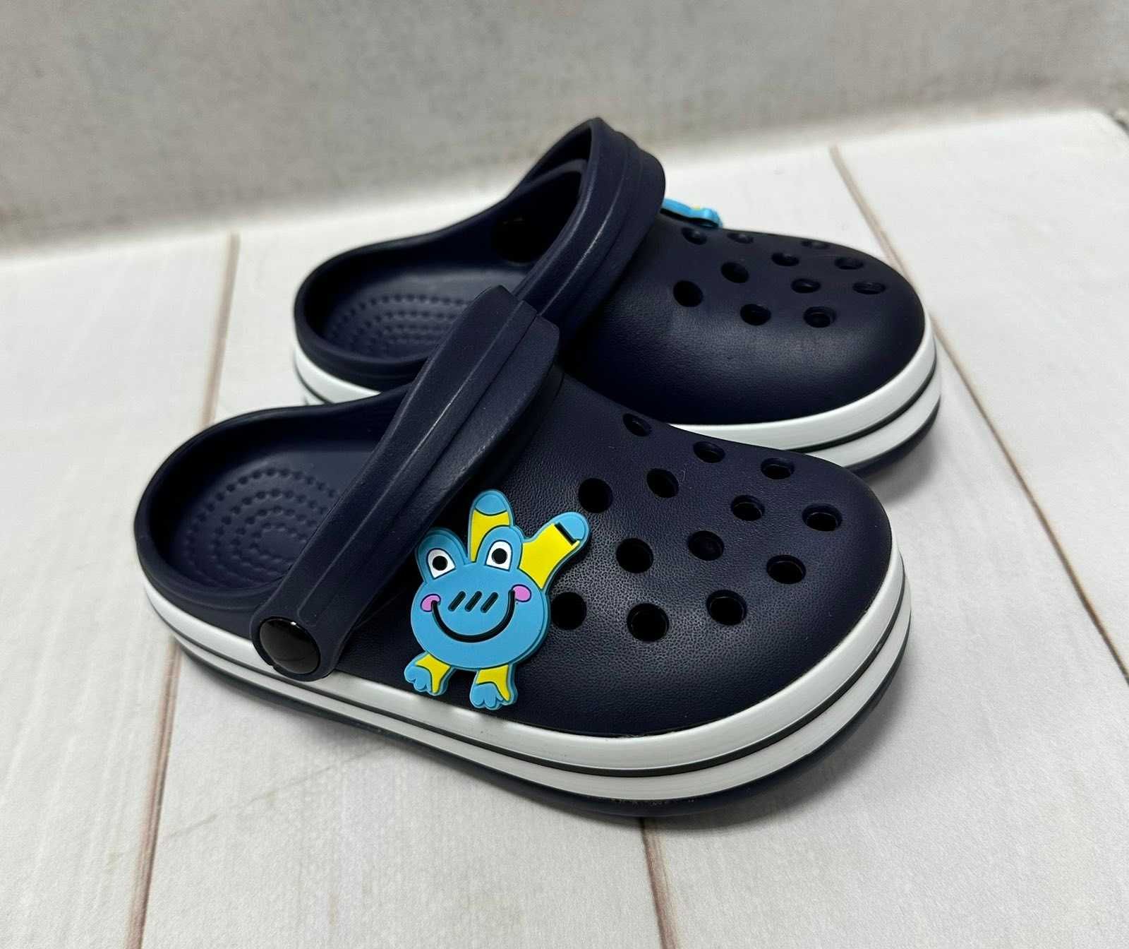 Дитячі сабо крокси crocs Luck line 24-35 чорні/пудра/беж/сині