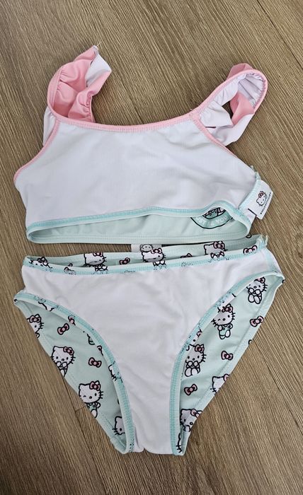 Strój kąpielowy dziewczęcy dwuczęściowy Hello Kitty rozm. 122/128