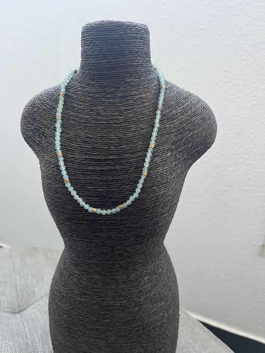 Colar aguas marinhas novo