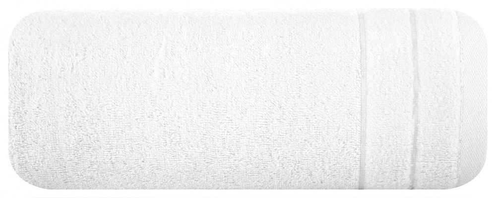 Ręcznik 70x140 DAMLA kąpielowy BAWEŁNIANY chłonny 500 g/m2 biel