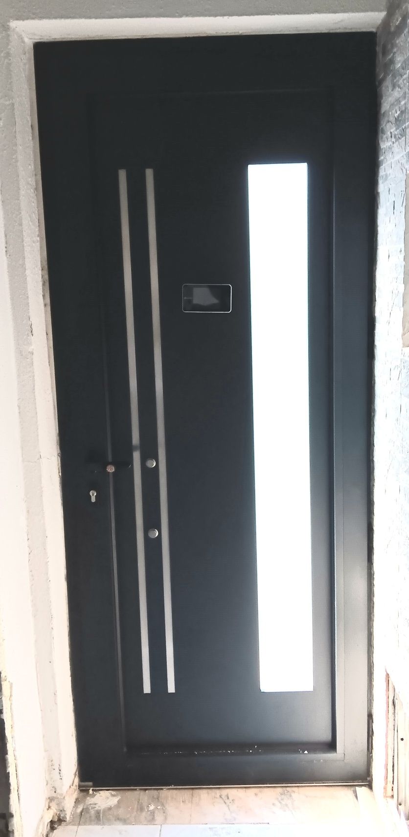 Porta Alumínio Cinzenta