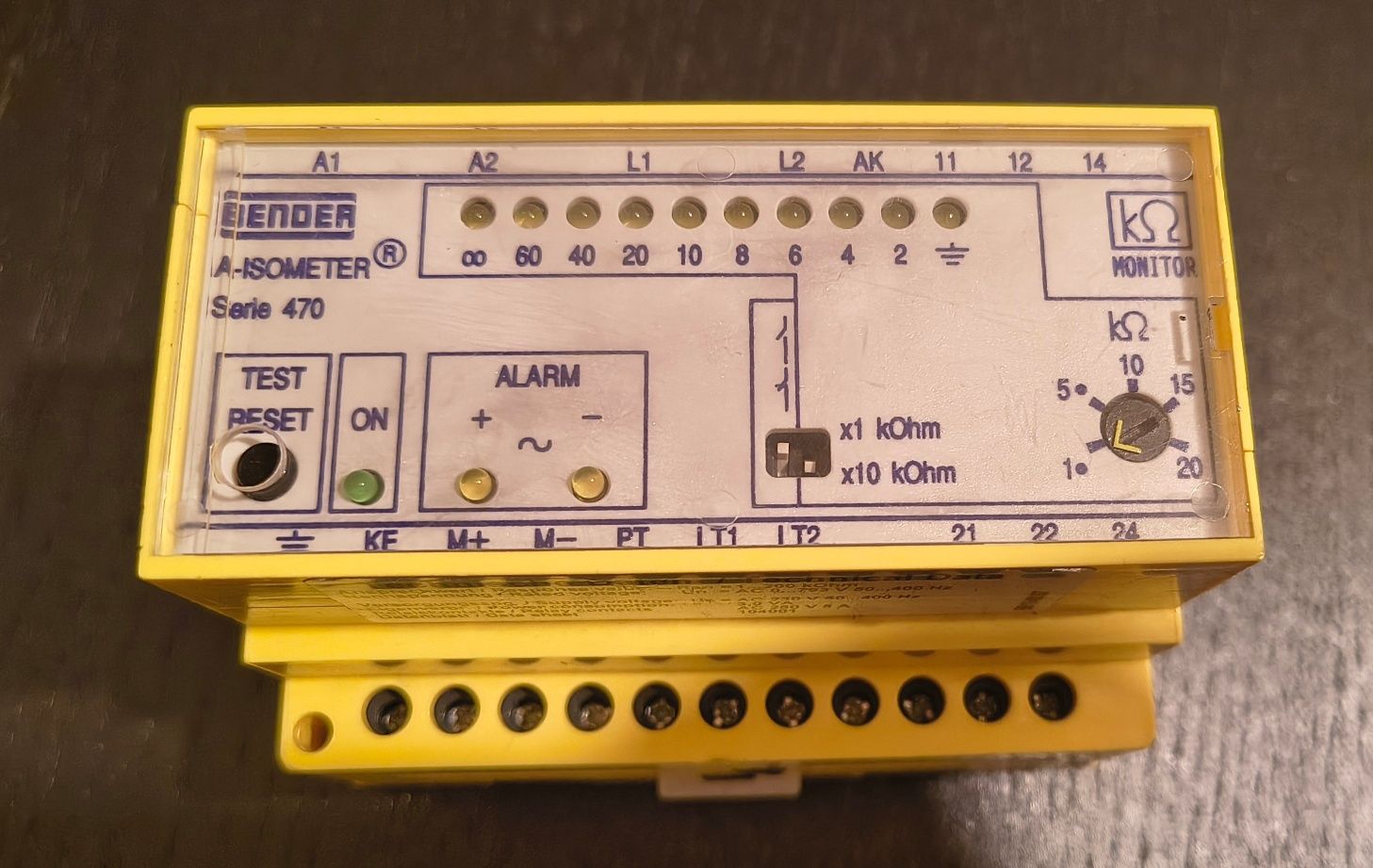 Controlador permanente de isolamento Bender IR470LY-40
