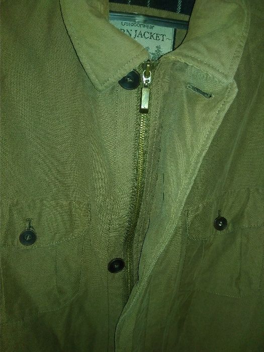 куртка мужская демисезонная Marks&Spencer кофейная 52-54 качественная