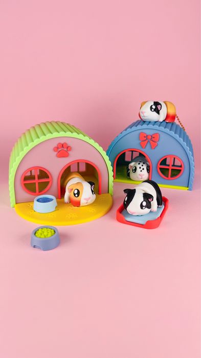 Набір міні ферма , звірята для діток . Морскі свинки