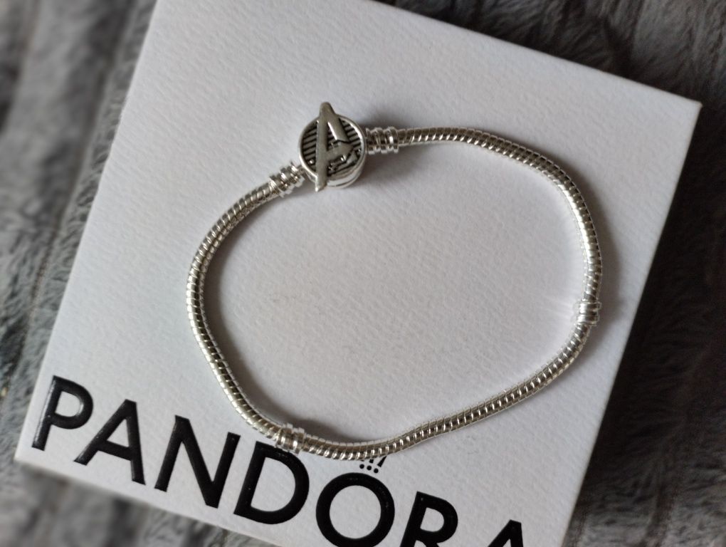 Bransoletka srebrna modułowa do charmsów jak Pandora nowa