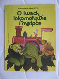 Bajki książki dla dzieci O lwach lokomotywie i małpce S. Grabowski