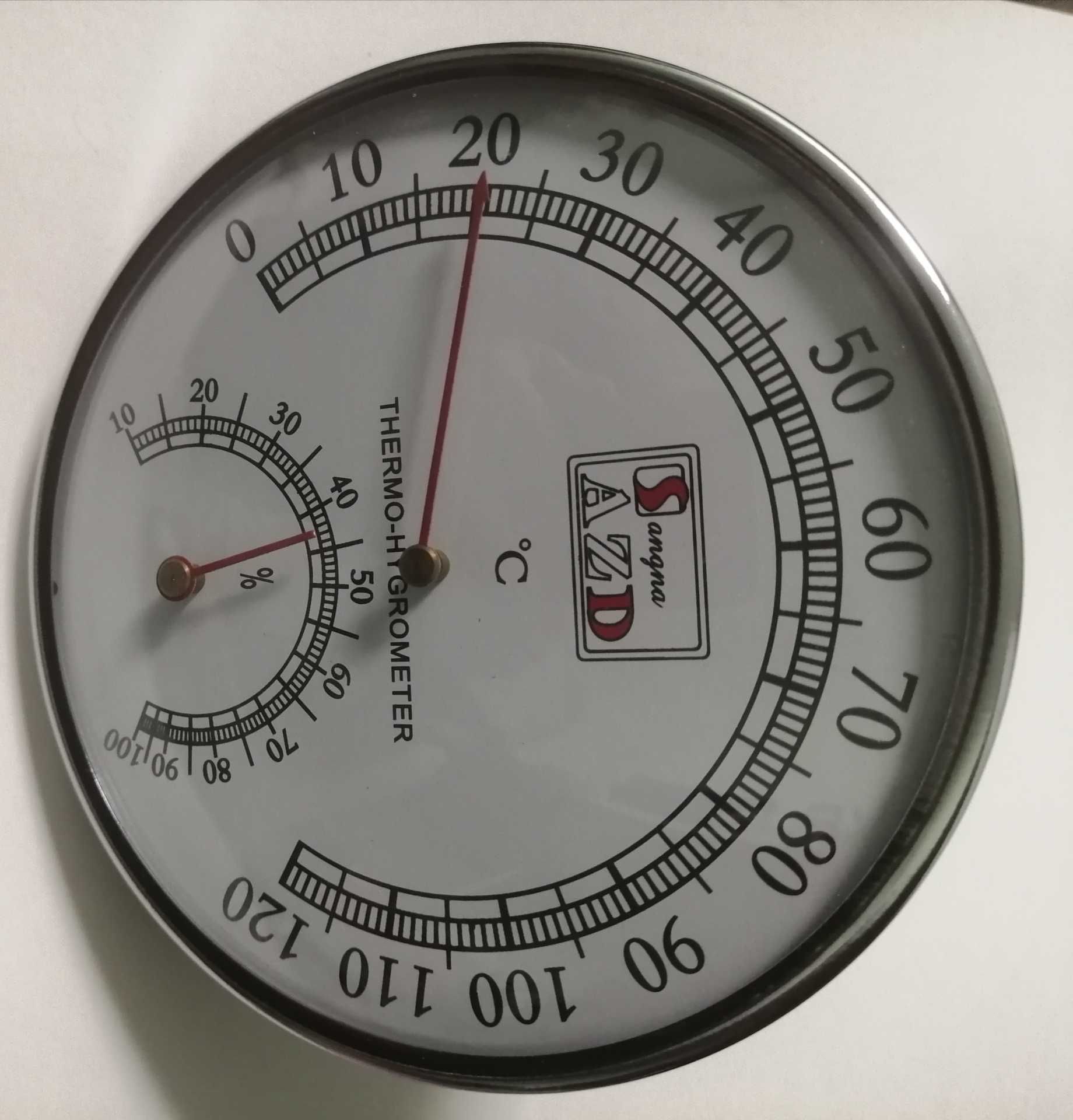 Термометр - гигрометр 0-120° для бани, дома -12,5см (НОВ.)