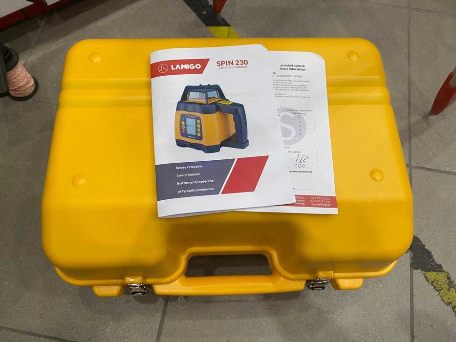Niwelator CYFROWY LAMIGO SPIN 230 Laser Nivel Topcon PL Spadki PRO