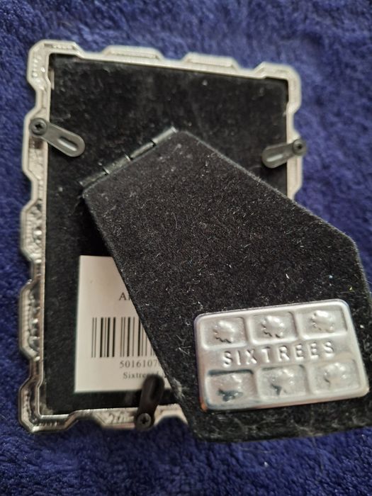 Шеббі-шик фоторамка з кристалами та сріблом