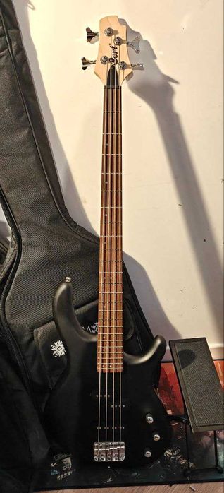 Бас-гітара Cort Action PJ Open Pore Black