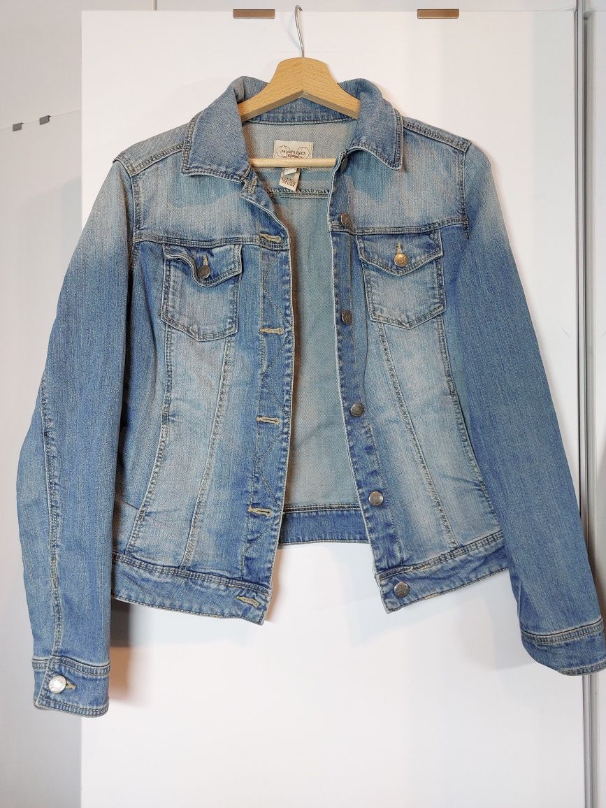 Niebieska kurtka jeansowa Mango 38/M katana kurtka dżinsowa kurtka 36