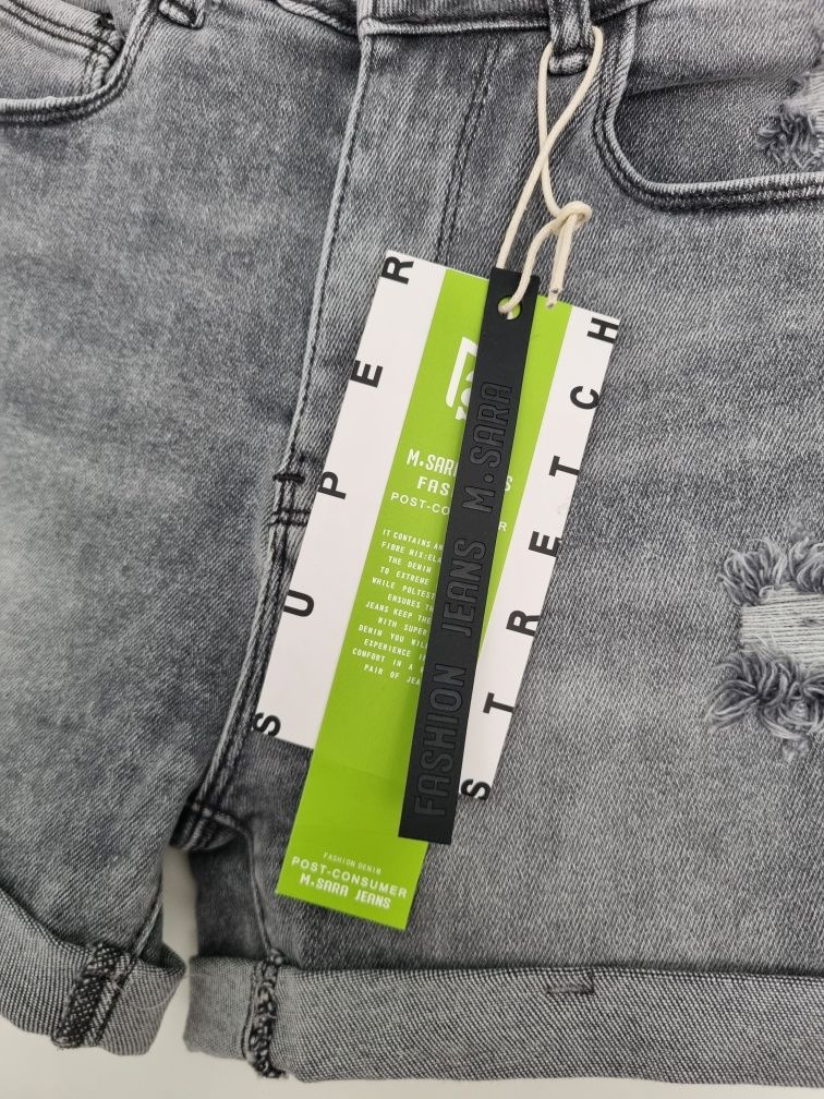 Nowe spodenki jeansowe M.Sara r. XS