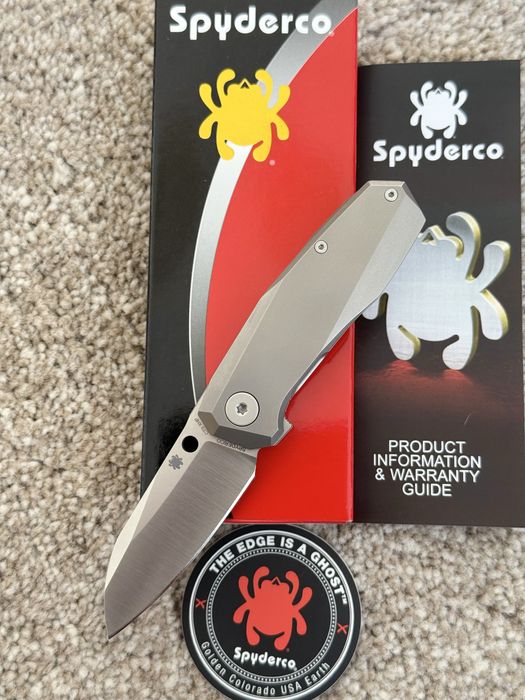 Складний ніж Spyderco Techno 3  CTS-XHP Titanium. Оригінал! Новий!
