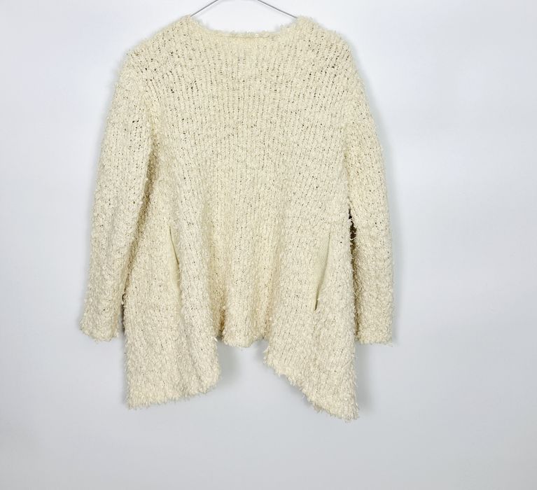 Kremowa narzutka sweterkowa XS 34