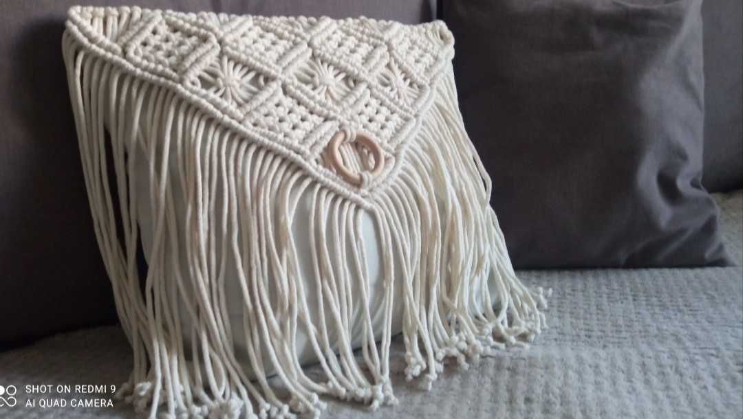 Poszewka poduszka makrama 40*40 cm Boho