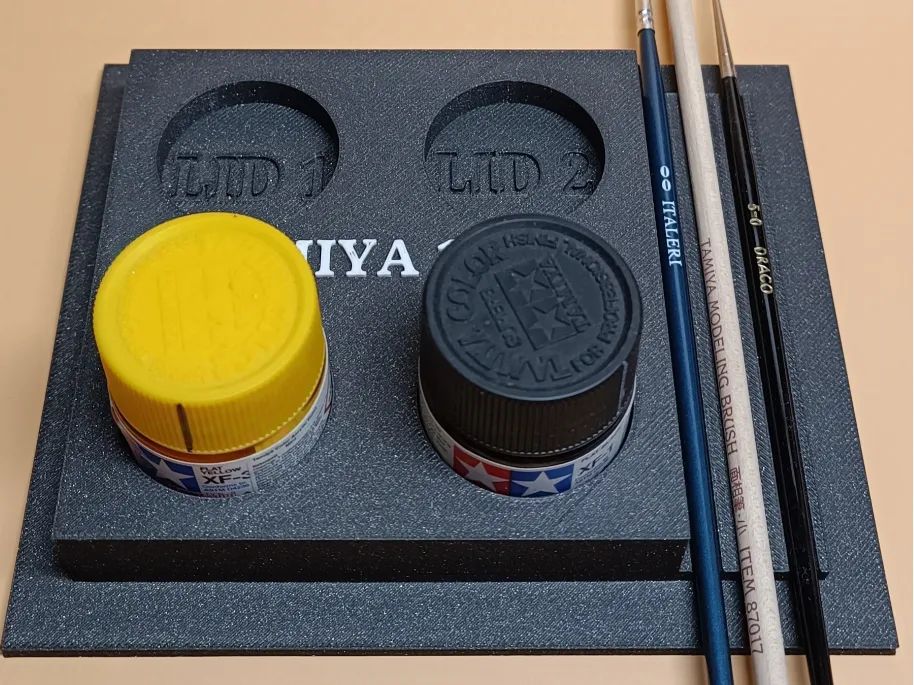 Suporte Anti-derramamento para Tintas Tamiya e Pincéis