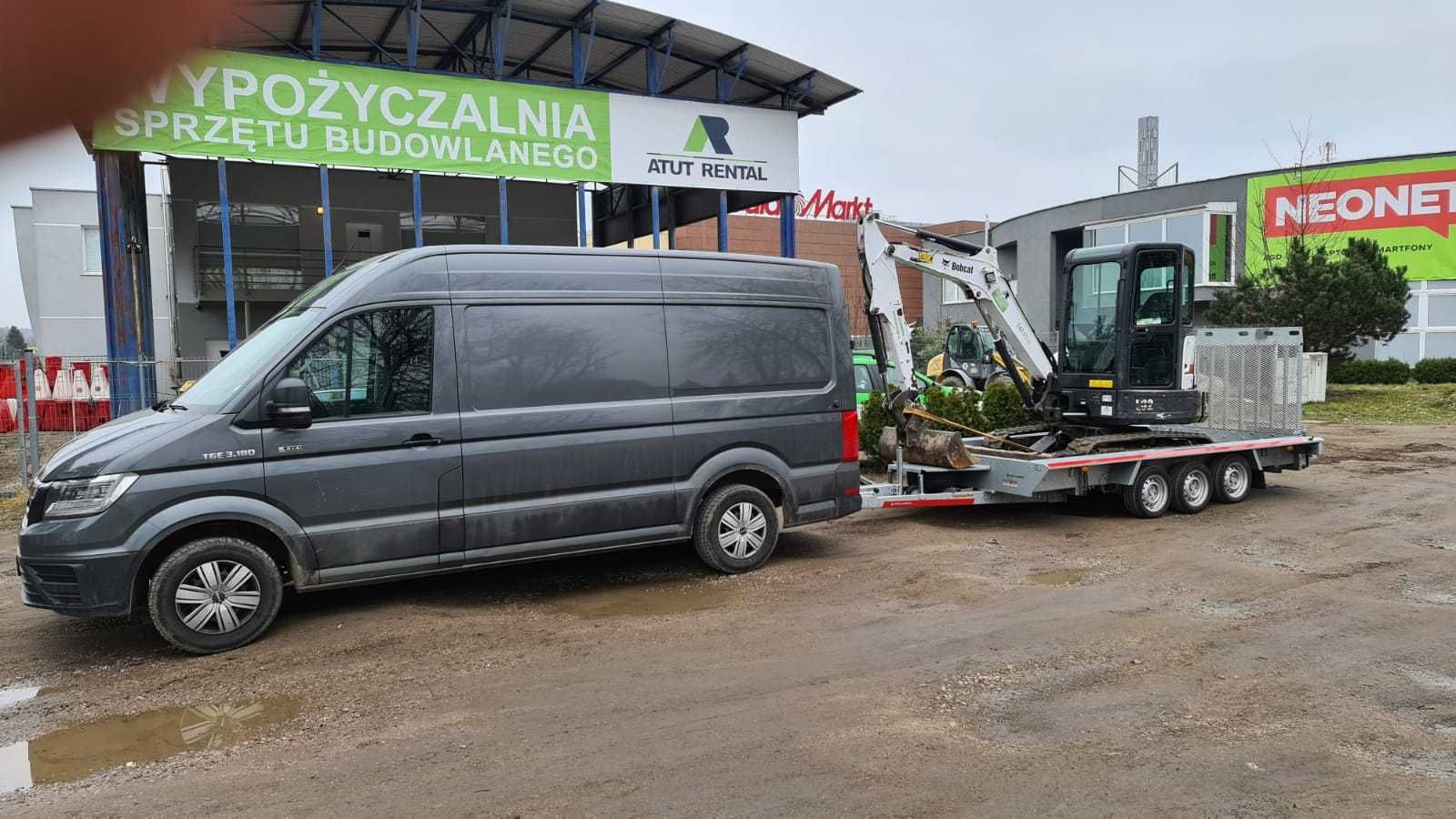 Przyczepa laweta transportowa wynajem, ładowność 2,6 T, b. mocna !!!