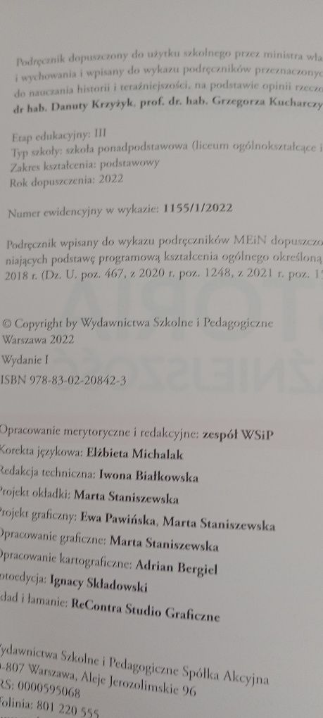 Historia i teraźniejszość kl.1 Liceum i technikum