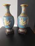 Wazony chinskie vintage emalia