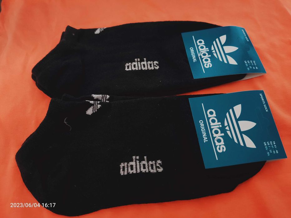 Skarpety męskie Adidas rozmiar 41 do 46 czarna