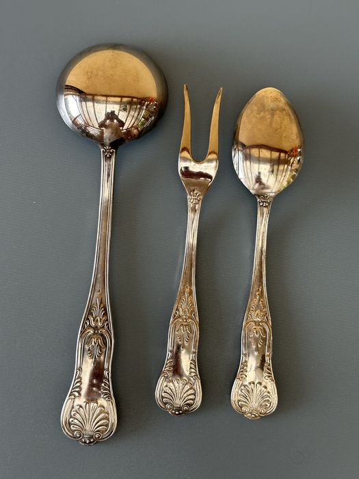 Zestaw lyzek posrebrzane