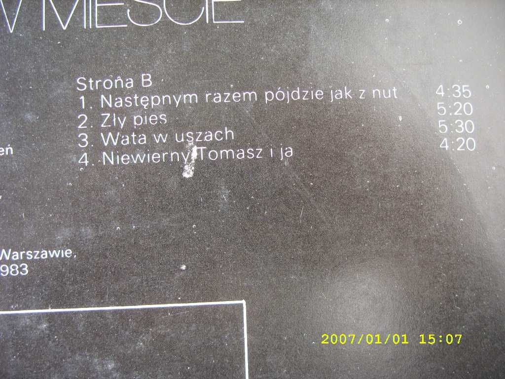 6. Plyta gramofonowa;; Jacek Skubikowski-Jedyny hotel. 1984 rok.