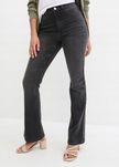 B.P.C jeansy bootcut wysoki stan szare ^38