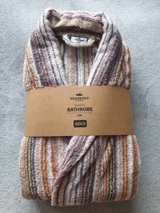 Szlafrok bawełniany kąpielowy 100% bawełna frotte gruby miękki S/M