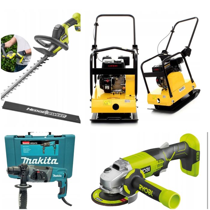 Wypożyczalnia wynajm kafara wertykulatora wiertnicy kosy spalinowej