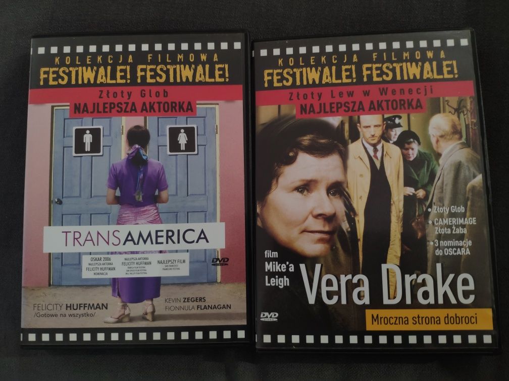 Płyty DVD - Transamerica i Vera Drake reżyseria Mike Leigh