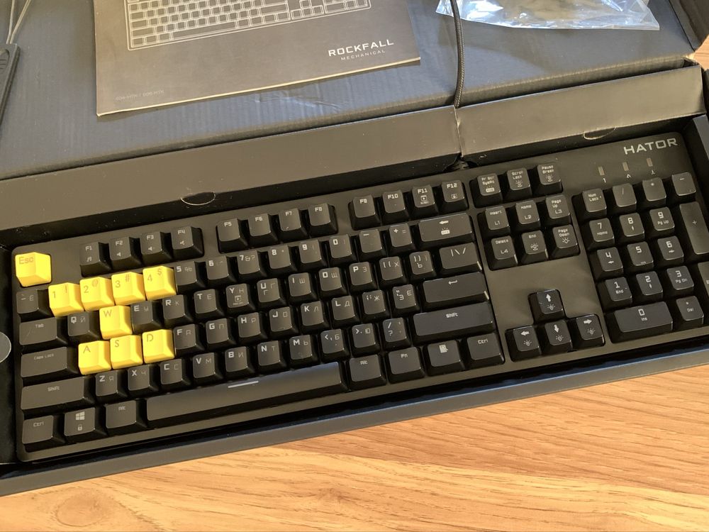 Клавіатура Rockfall Mechanical Hator RGB